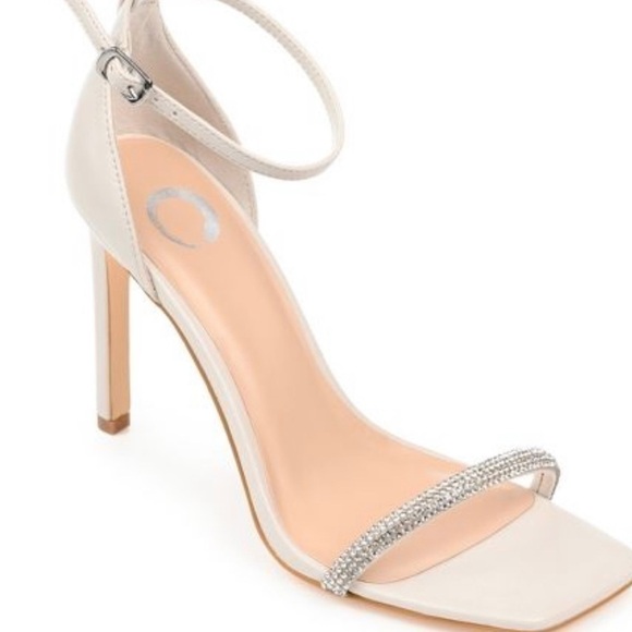 NWOT Journee Collection Zoya Tru Comfort Open Toe High Stiletto Pumps Size 7.5 - Picture 1 of 5